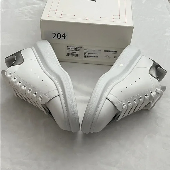 Alexander McQueen White Men's Sneakers Authentic - Picture 4 of 8